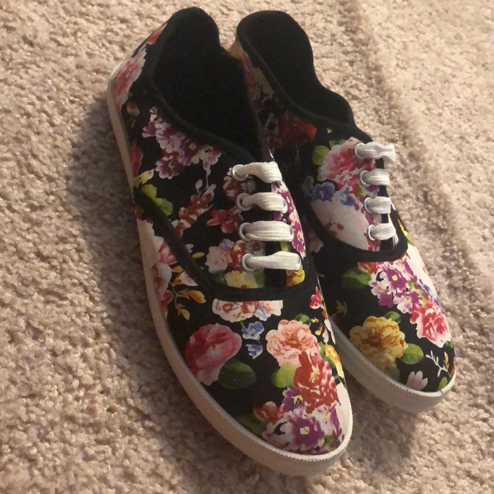 Floral sneakers